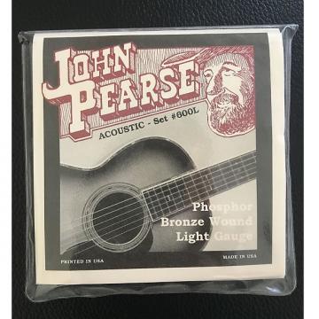 Custom John Pearse #600L Light Gauge Acoustic Guitar Strings (.012-.053) Phosphor Bronze