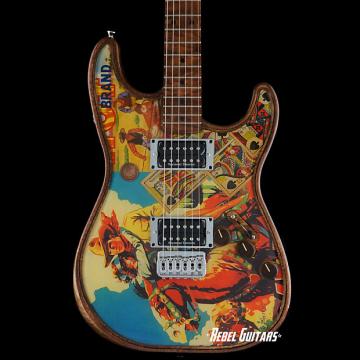 Custom Walla Walla Guitar Seeker Pro Crystal “Western Hero” Strat Guitar Stratocaster