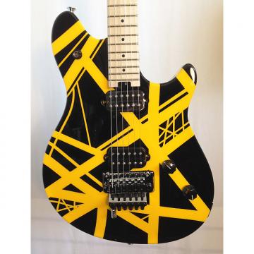 Custom EVH Wolfgang Special Maple Fretboard Black with Yellow Stripes Electric Guitar