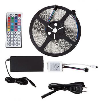 Custom MARQ BrightStrip 5-300S Waterproof Flexible LED Light Strip - with Power Supply &amp; Remote