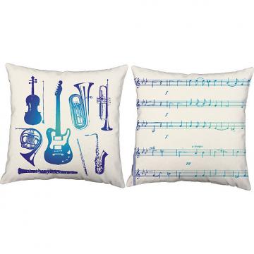 Custom Blue Instruments - RoomCraft Throw Pillows