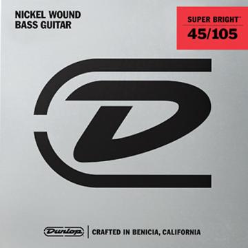 Custom Dunlop Super Bright Nickel Wound Bass String Set .45-.105 3 Sets @ $29.00