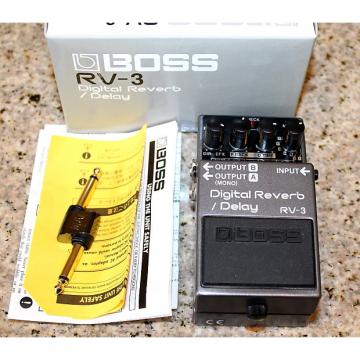 Custom BOSS RV-3 Pink Label Digital Reverb Delay &amp; Monster pedal patch coupler cable