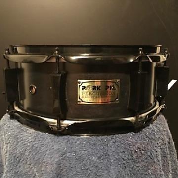 Custom pork pie percussion 5 x 12 little squealer  maple snare drum 2004 black