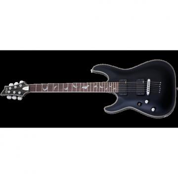 Custom Schecter Damien Platinum-6 Left-Handed Electric Guitar Satin Black