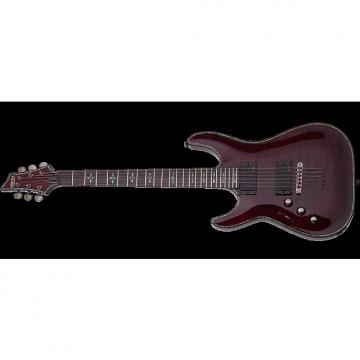 Custom Schecter Hellraiser C-1 Left-Handed Electric Guitar Black Cherry