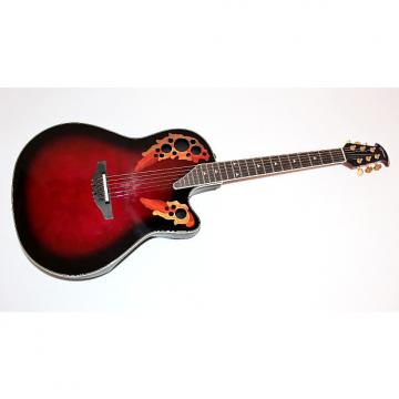 Custom Ovation Elite 2078 AX Deep Contour Acoustic-Electric Guitar w/ Case