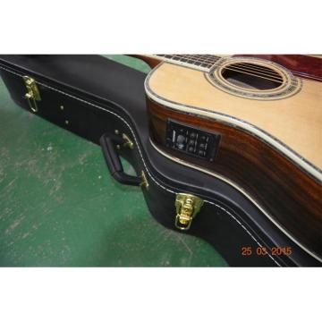 Custom Shop Dreadnought Martin D45 Natural Acoustic Guitar Fishman Pickups Sitka Solid Spruce Top With Ox Bone Nut &amp; Saddler
