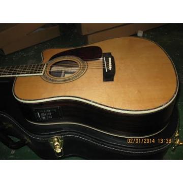 Custom Martin D45S Acoustic Electric Guitar Sitka Solid Spruce Top With Ox Bone Nut &amp; Saddler