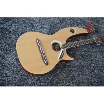 Custom Shop 6 6 8 String Acoustic Electric Double Neck Harp Guitar