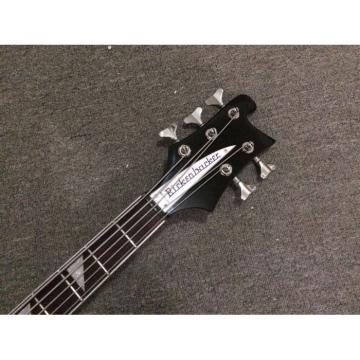 Custom Shop 4003 Jetglo Black Electric Rickenbacker 5 String Bass