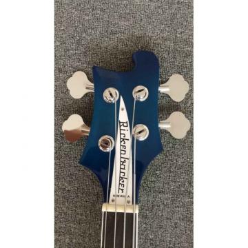 Custom Rickenbacker Left Hand Bass 4003 Blue Electric Guitar Neck Through Body
