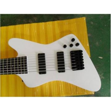 Custom Made White 7 String Electric Bass