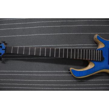 Custom Mayones Built 5 String Blue Bass