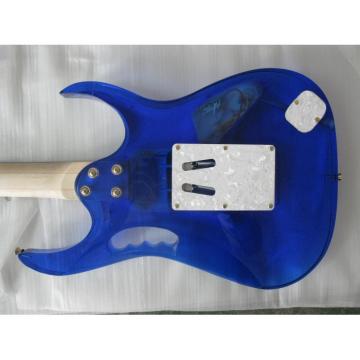 Plexiglas Lucite Blue Acrylic Glass Ibanez Electric Guitar