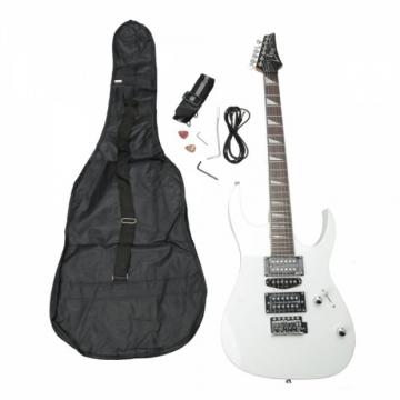 IRIN Professional Electric Guitar White with Bag Strap Pick Tremolo Bar Cable