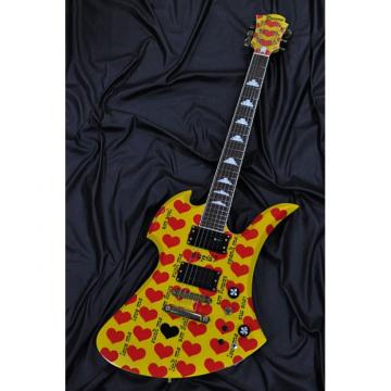 Fernandes Burny MG-360s Yellow Heart Electric Guitar