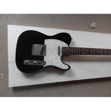Custom Telecester 6 Strings Black Electric Guitar