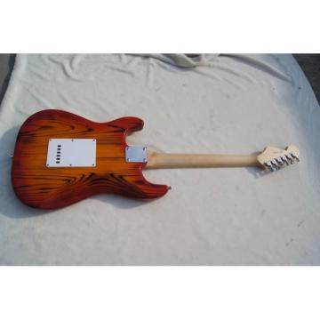 Custom Shop White Ash Wood Body Orford Cedar Strat Cherry Burst Electric Guitar