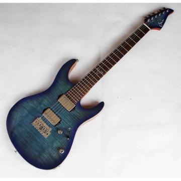 Custom Shop Suhr Flame Maple Top Blue Electric Guitar