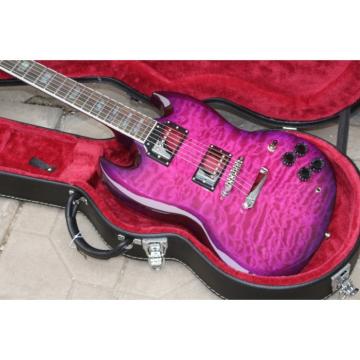 Custom Shop SG Purple Quilted Maple Top Electric Guitar