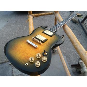 Custom Shop SG G400 Yellow Quilted Maple Electric Guitar