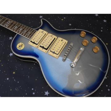 Custom Shop Ace Frehley Robot Silver Blue LP Electric Guitar