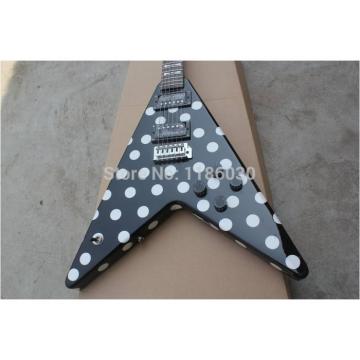 Custom Shop RR Polka Dots Flying V Electric Guitar