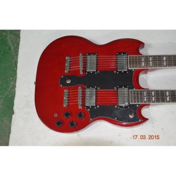 Custom Shop Red Don Felder SG EDS 1275 Double Neck Electric Guitar