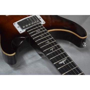 Custom Shop PRS SE Fhole Brown Flame Maple Top Electric Guitar