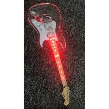 Custom Shop Plexiglass Red LED Acrylic Stratocaster Electric Guitar