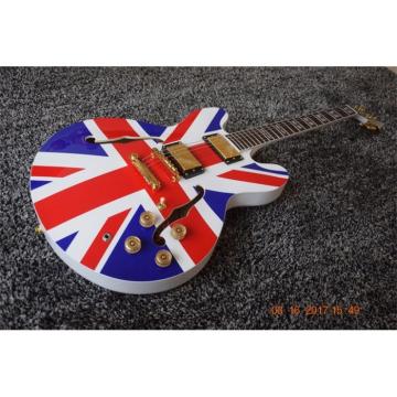 Custom Shop Noel Gallagher British Flag 6 String Electric Guitar
