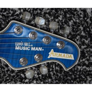 Custom Shop Music Man Blue Black Armada Ernie Ball Electric Guitar
