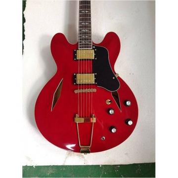 Custom Shop LP Dave Grohl Red DG335 Tailpiece Electric Guitar