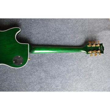 Custom Shop LP Flame Maple Top Green Electric Guitar