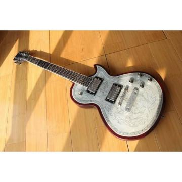 Custom Shop LP Engraved Aluminum Top Electric Guitar