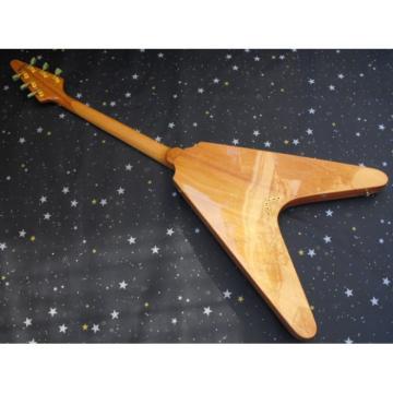 Custom Shop LP  Firehawk Natural Electric Guitar Flying V
