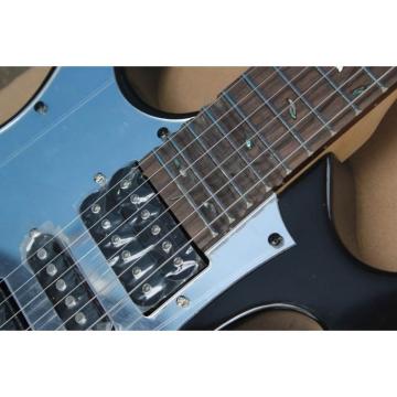 Custom Shop Left Handed Ibanez Jem7v Black Electric Guitar