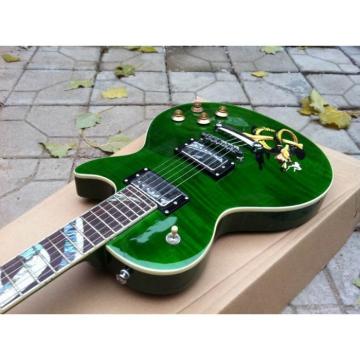 Custom Shop Green Abalone Snakepit Slash  Inlay Fretboard Electric Guitar