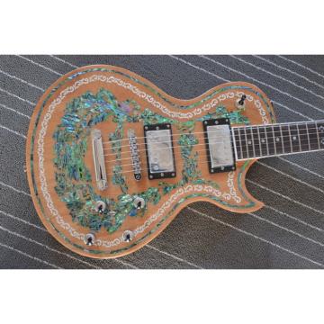 Custom Shop Flower Real Abalone Electric Guitar