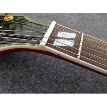 Custom Shop ES335 Spalted Maple Veneer Red Electric Guitar