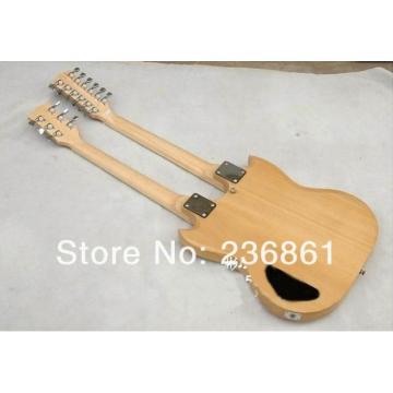 Custom Shop EDS 1275 SG Double Neck Natural Electric Guitar