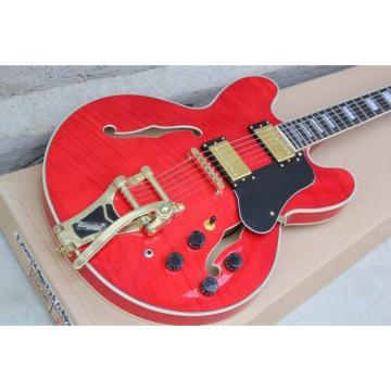Custom Shop Cherry Flame Maple Top ES335 LP Electric Guitar