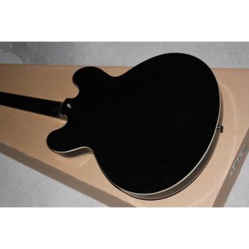 Custom Shop Black Tom Delonge ES-333 White Stripe Electric Guitar