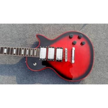Custom Shop Black Red Tiger Maple Top Electric Guitar Widow Burst