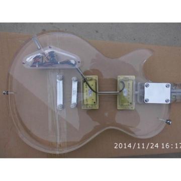 Custom Shop Acrylic LP Plexiglass Transparent Body and Neck Electric Guitar