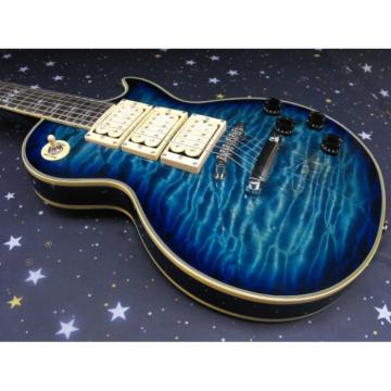 Custom Shop Ace Frehley Blue Quilted Maple LP Electric Guitar
