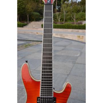 Custom Shop 7 String Sunburst 7 Ply Neck Through Electric Regius Guitar