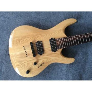 Custom Built Regius 7 String Natural Finish Mayones Guitar