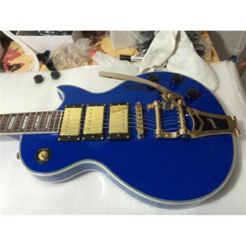 Custom Shop 3 Pickups Bigsby Blue Electric Guitar